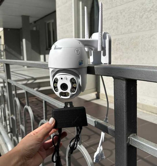 Камера робить без інтернету на сім картці 4G відеонагляд вулична sc01