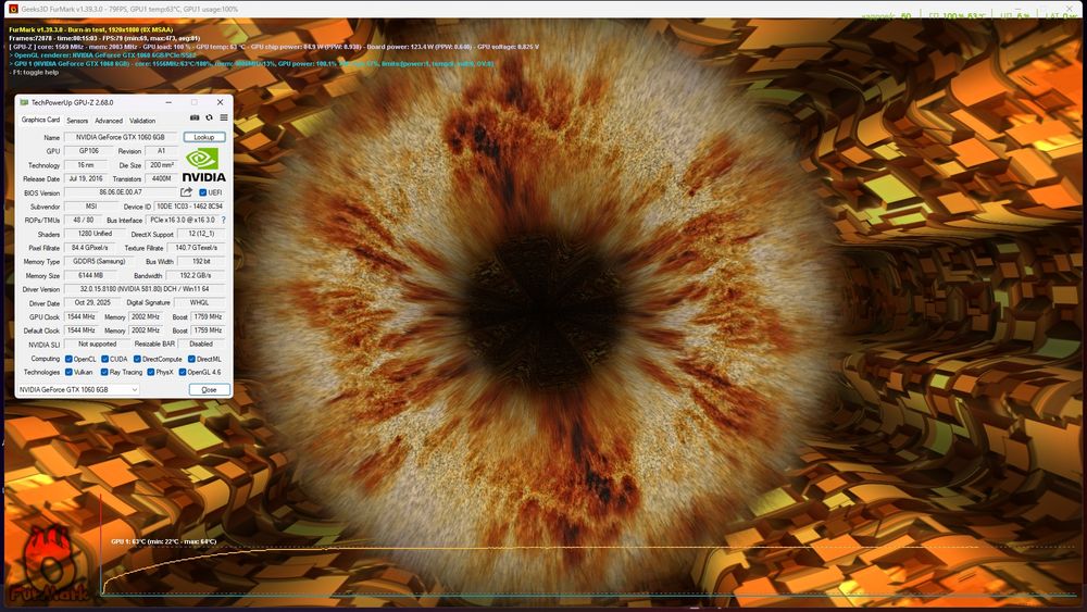 MSI GTX 1060 6Gb OCV1