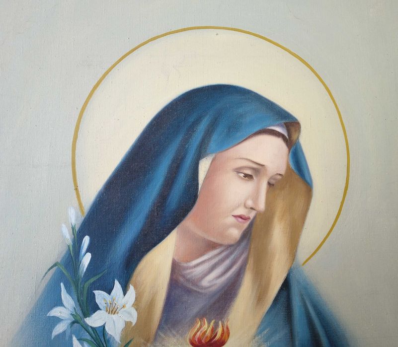 Nossa Senhora das Dores óleo sobre tela 1952