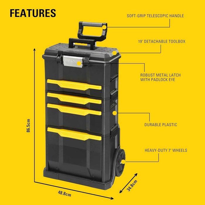STANLEY Modular 3-in-1 Stackable Rolling Workshop