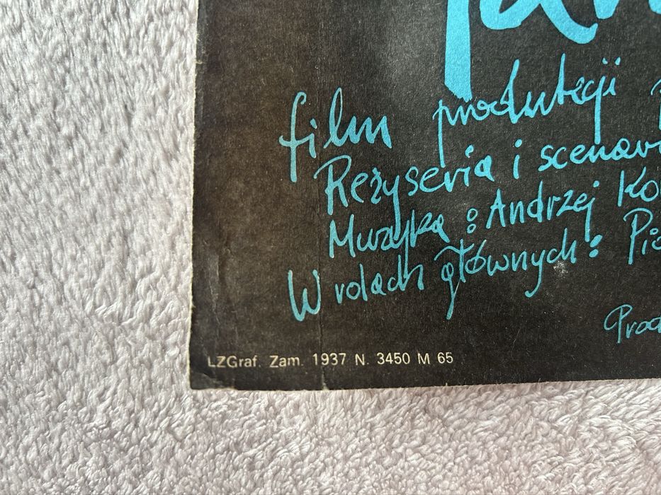 Oryginalny Plakat Kinowy Akademia Pana Kleksa Edward Lutczyn 1984 PRL