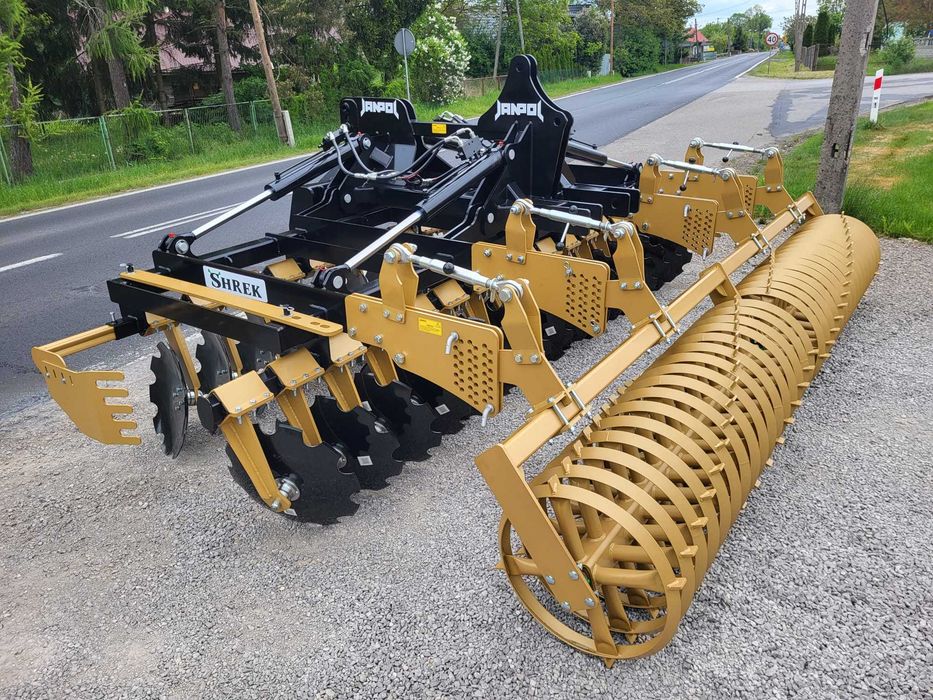 brona talerzowa hydrauliczna JANPOL SHREK 4/5/6m 560 talerz daszek 600 RATY 0%