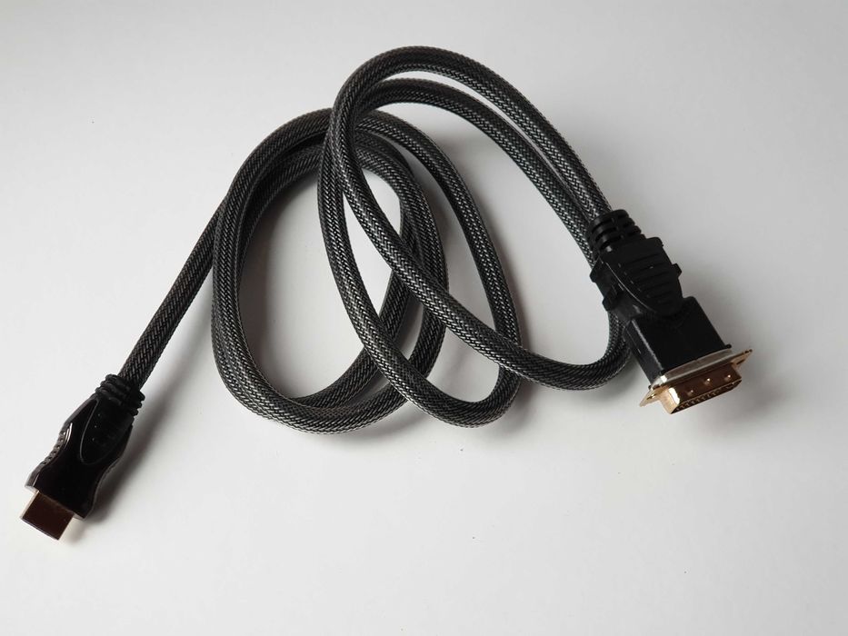 Кабель HDMI - DVI-D (24+1) 1.5 м  Premium Class плетений (позолочений)