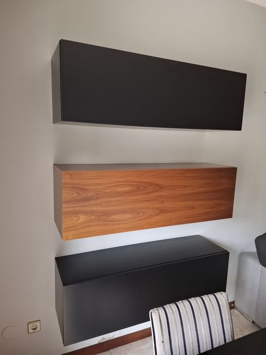 Armários de paredes Nogueira e Carvalho Wengue