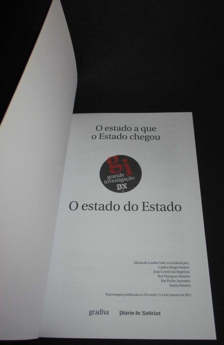 Livro O Estado a que o Estado Chegou O Verdadeiro retrato de Portugal