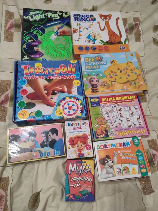 Настільні ігри, дитячі, для дітей,мозаїка,карткові