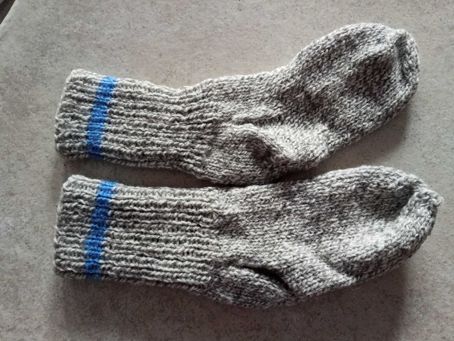 Skarpetki wełniane dziecięce ręcznie robione