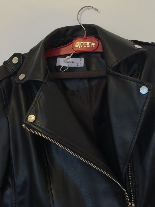 Шкіряна куртка oversize