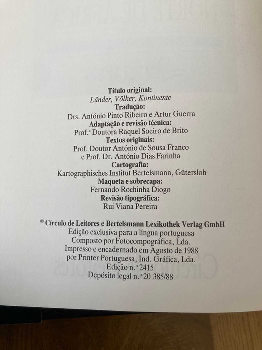 Países, Povos e Continentes - volumes 1 a 4