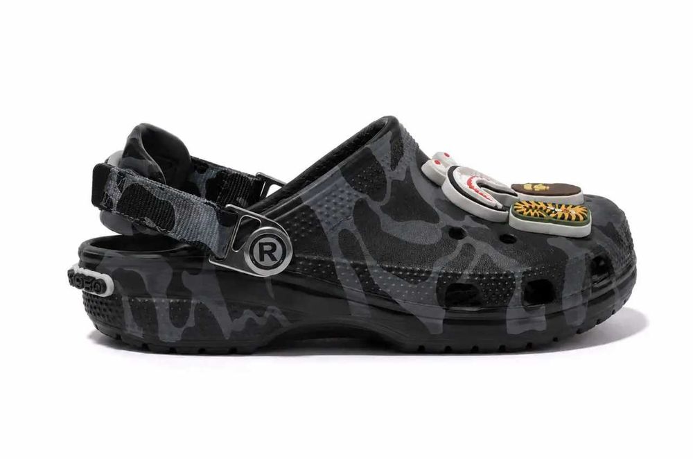 Крокси Бейп, BAPE® X-CROCS - CLOG, унісекс(36-37, 38-39, 39-40, 40, 41, 42, 43, 44, 45) у рожевому, синьому, зеленому, чорному кольорі.