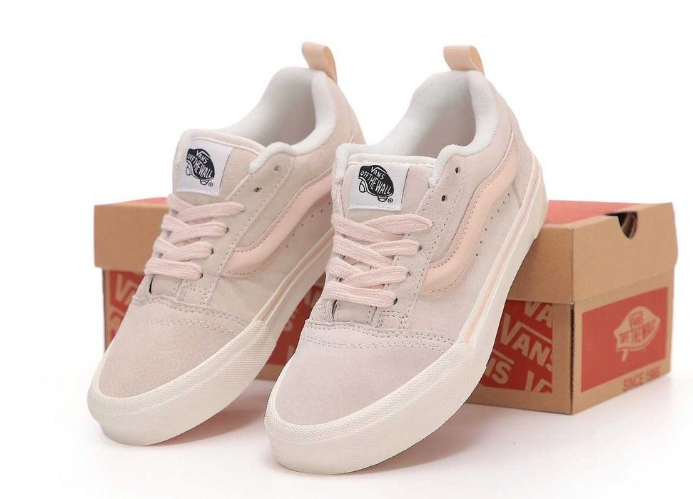 Женские кеды Vans KNU Skool Pastels Pink VN0009QCPNK ванс кну скул