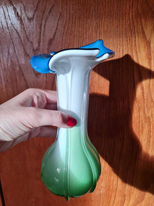 Wazon Kalia szkło Murano dwuwarstwowe