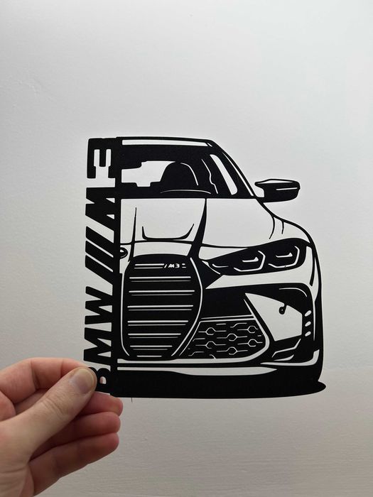 BMW M3 – Wall Art Minimalista em Impressão 3D