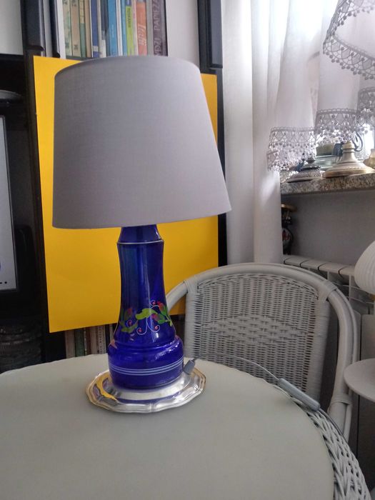 Lampy z abażurem metal + szkło