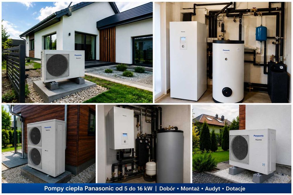 Pompa ciepła Panasonic od 5 do 16 kW
