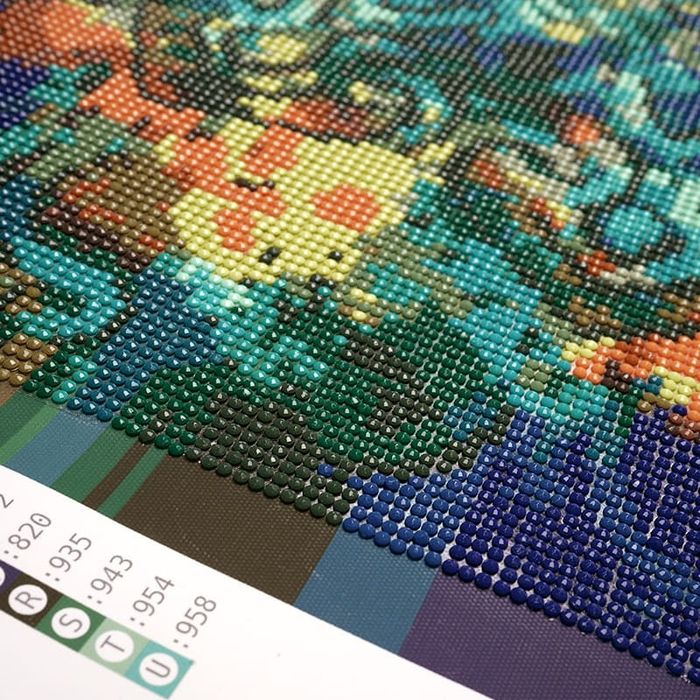 Diamond painting haft diamentowy  - lilie (1583)