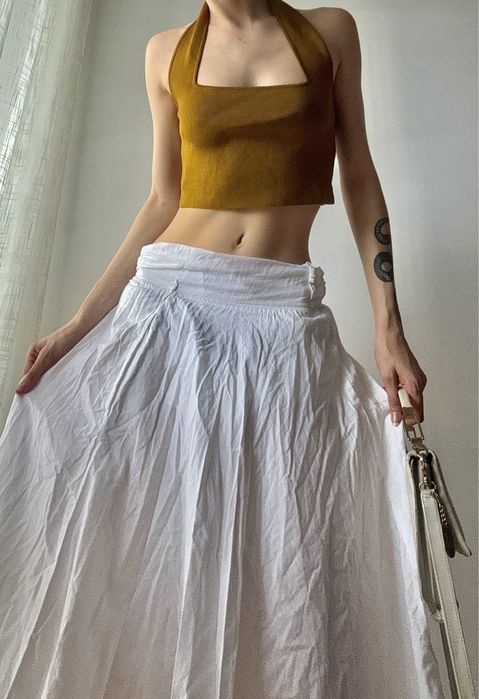 Wiskozowy top dzianinowy zara 36 S