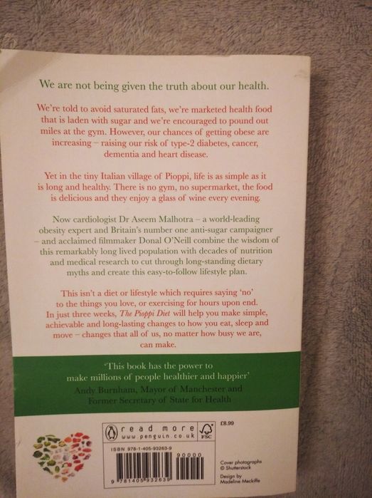 The Pioppi Diet. Dr. Aseem Malhotra & Donal O'Neill