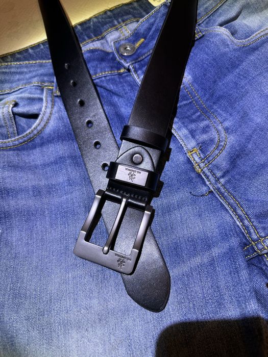 Pasek męski skórzany -NOWY-