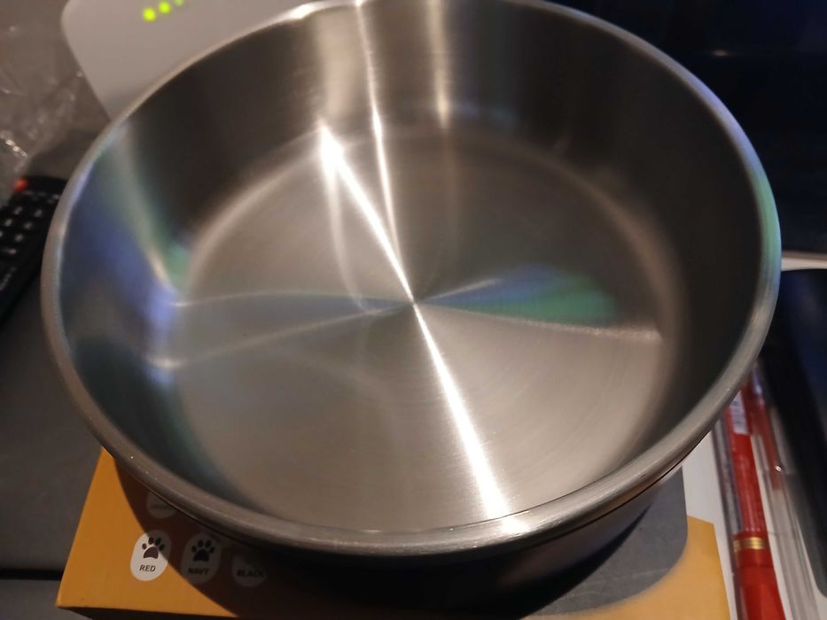 Miska dla psa,kota.aluminiowa fioletowa 19 cm