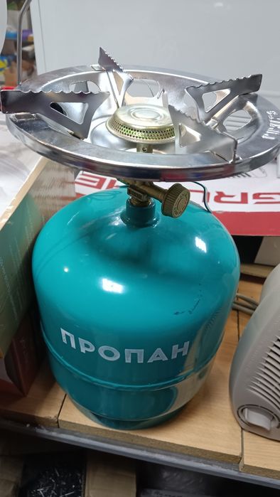 Газовий обігрівач Orgaz 1,5 кВт + газовий балон 8л.