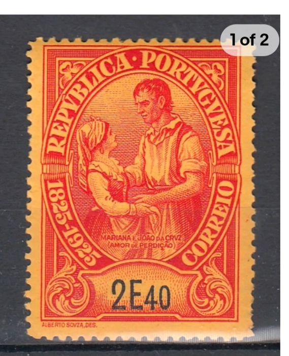 1925 Selo Da Série Centenário Do Nascimento Camilo Castelo Branco  MLH