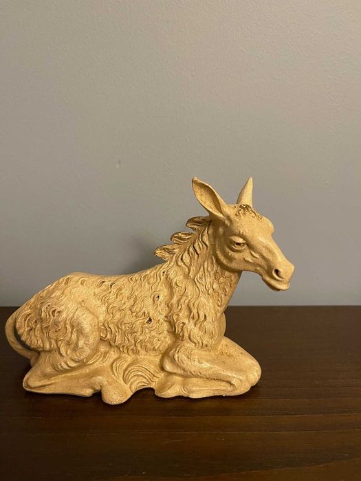 Presépio Sagrada familia branco/dourado