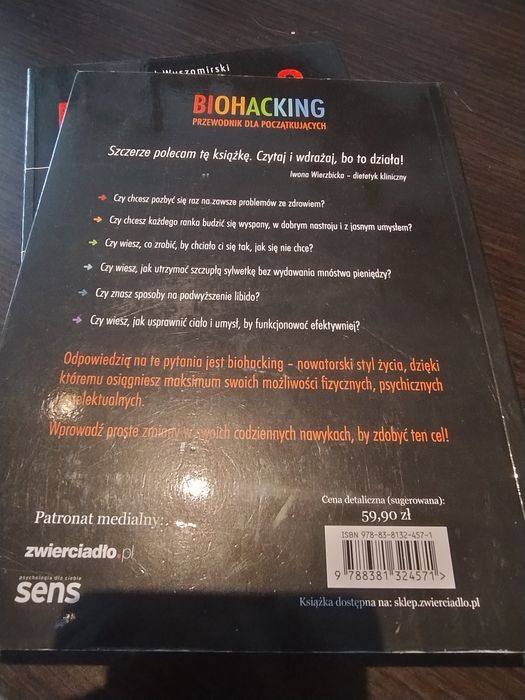 Książka Biohacking cz.1 oraz 2