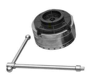 Bucha Ø125 mm + 3 pratos p/ torno de madeira Abertura até 178 mm