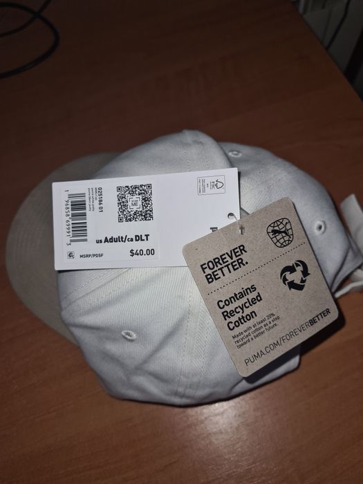 Кепка біла, Пума, cap puma white putty us Adult