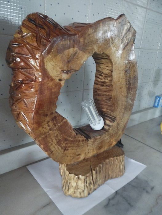 Conjunto de candeeiros em carvalho