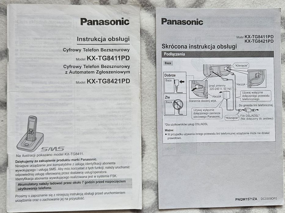 Telefon stacjonarny Panasonic KX-TG8411PD