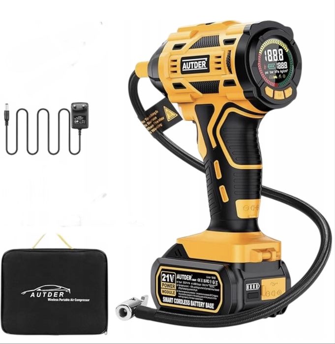 AUTDER AD380 Akumulatorowa Sprężarka Powietrza 180 PSI