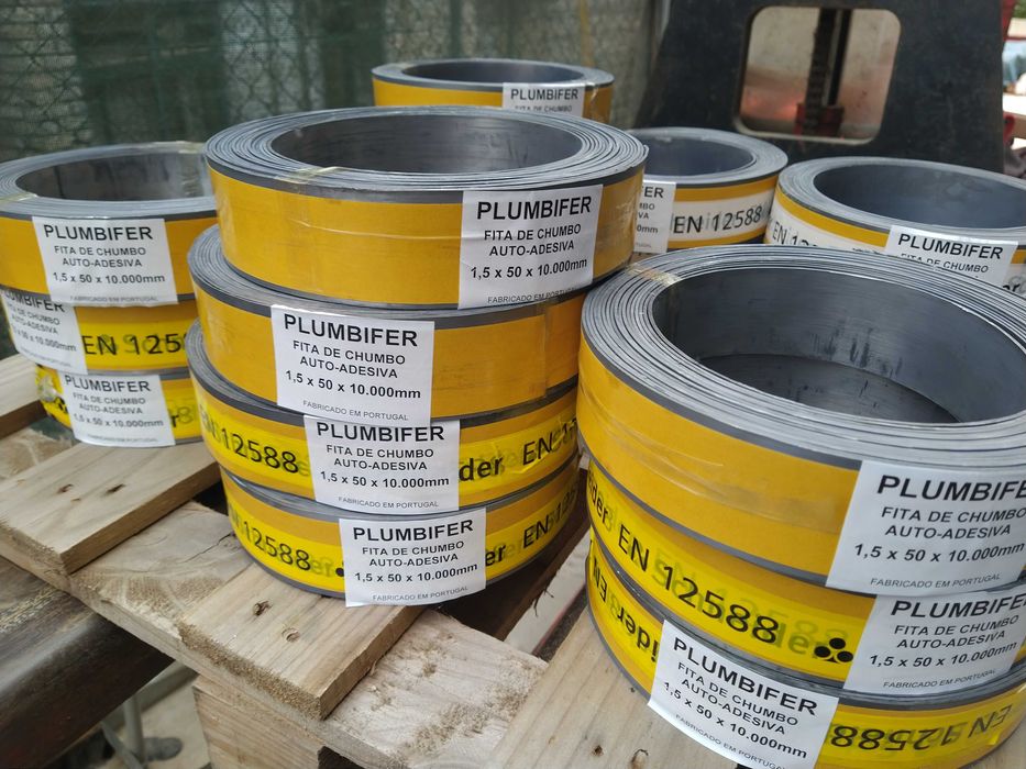FITA DE CHUMBO EM CINTA AUTO ADESIVA