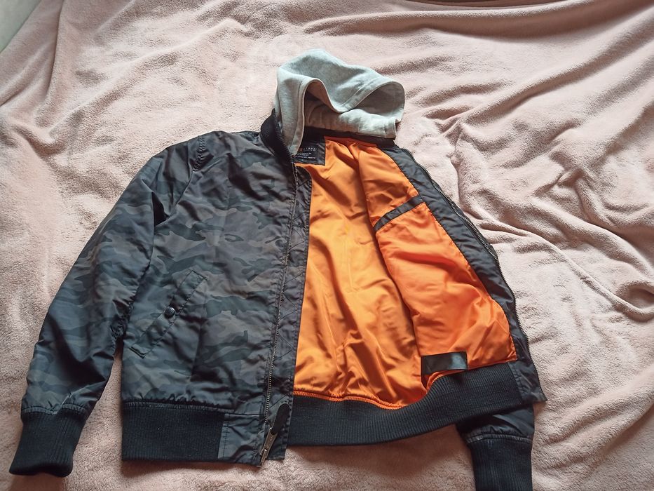 Kurtka męska przejściowa Alpha Industries MA-1 camo  size M pilotka