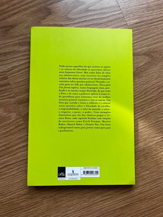 Livro - Ética para um jovem (Como novo)
