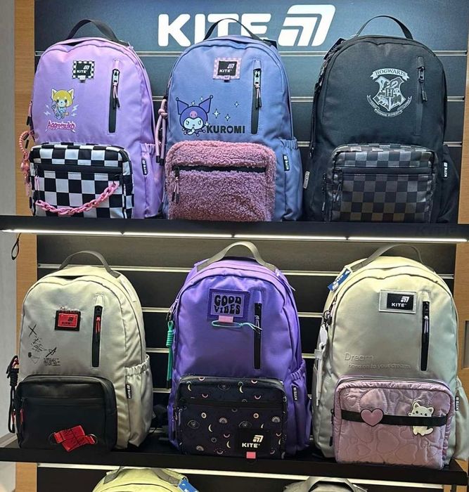 рюкзак Kite K22-8001L-1 + бафф для девочки 145-175 см