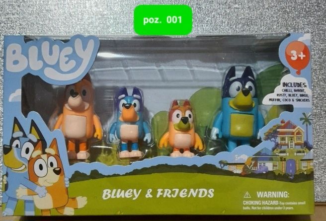 Bluey & frjends sztywne figurki