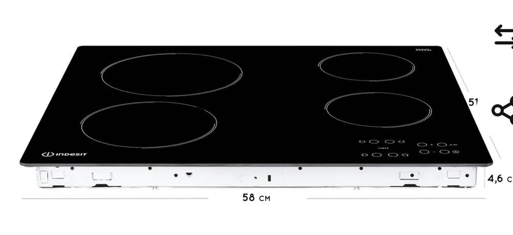 Placa vitroceramica Indesit como nova ( excelente estado)