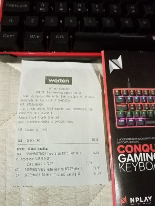 Teclado gaming Nplay