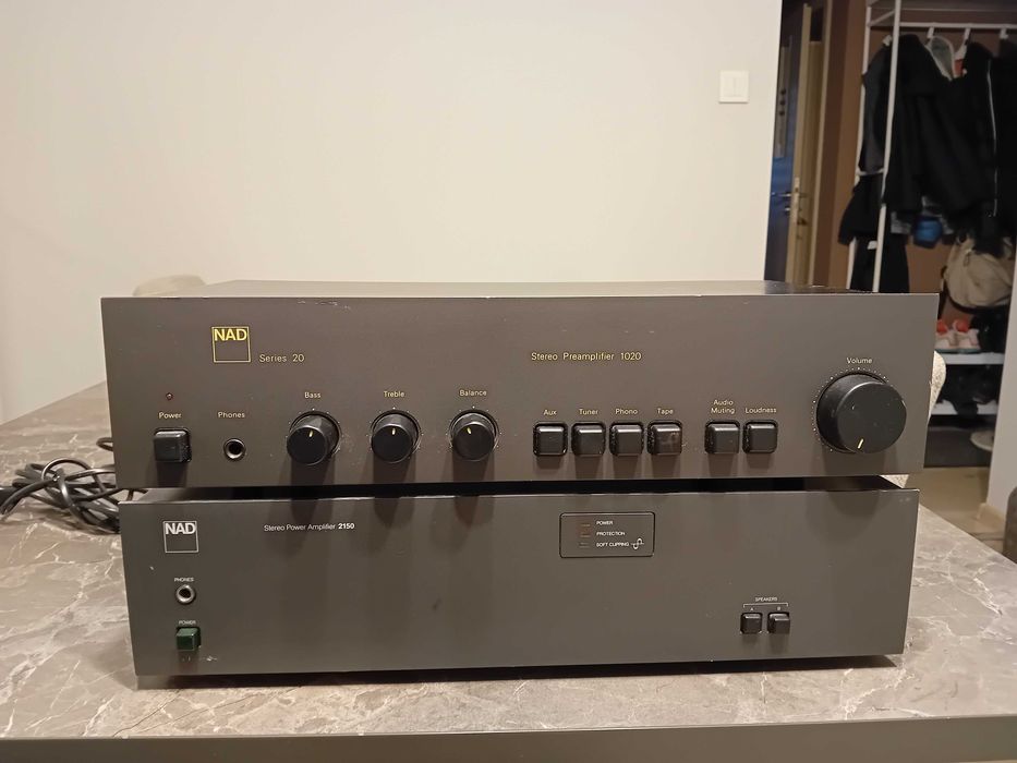 Przedwzmacniacz 1020 i końcówka mocy 2150 NAD
