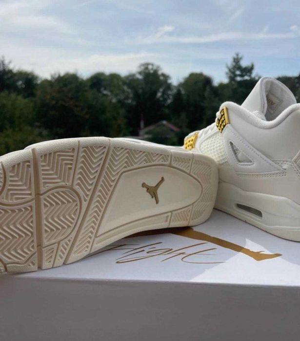 Biale jordan 4 retro air jordany sneakersy white popular new 36-41