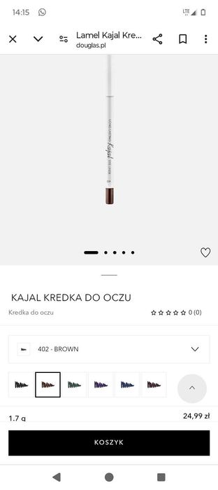 Kredka do oczu EYE LINER long lasting kajal