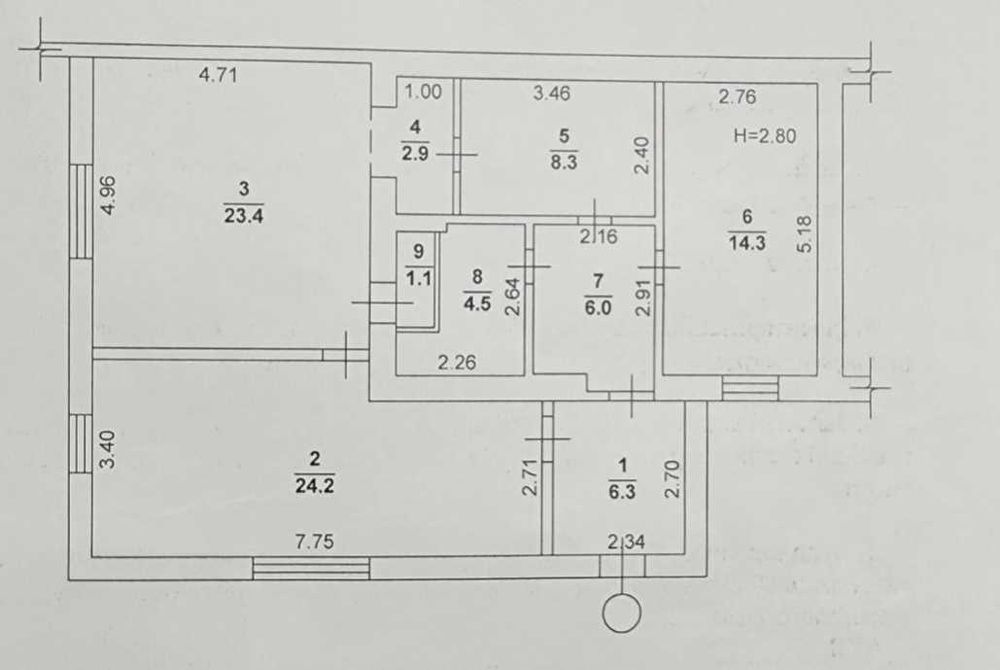 3-комнатная квартира по адресу ул. Спортивная (площадь 96 м²) - Atlanta.ua - фото 10