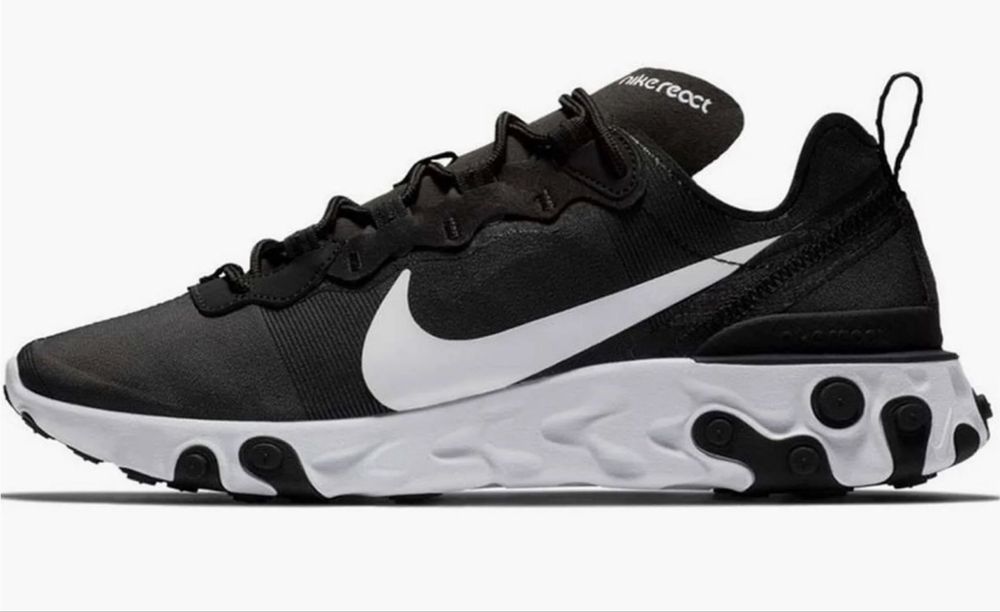 Nike React Element 55 Чорно-білі
