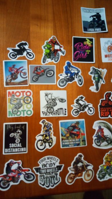 Наклейки downhill, мото