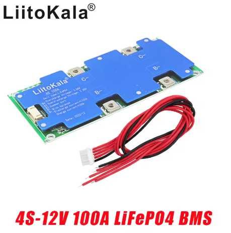 BMS LiitoKala 4S 12V 100A LiFePo4 Lithium плата  з балансиром нова
