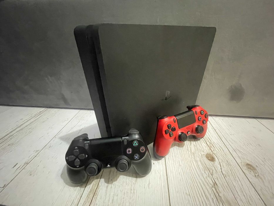 Playstation 4 slim CUH2216A 500 Gb, PS4 Slim + 2 oryginalne pady