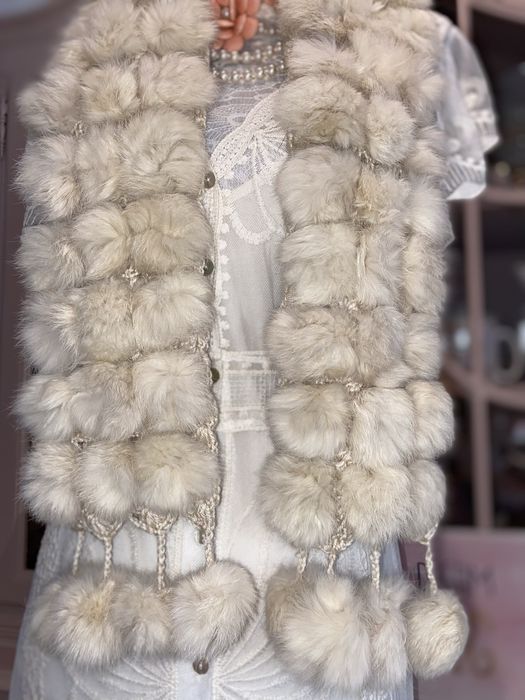 Szal futrzany stan idealny