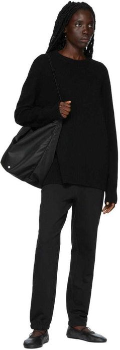 Сумка The Row Large N/S Park Tote in Nylon Black